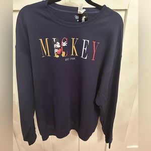 Disney Mickey Mouse Est. 1928 Sweatshirt,Long Sleeve Size XL